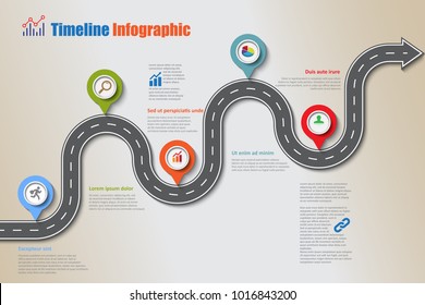 Business road map timeline infographic icons designed for abstract background template milestone element modern diagram process technology digital marketing data presentation chart Vector illustration