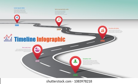 Business road map timeline infographic world designed for abstract background template milestone element modern diagram process technology digital marketing data presentation chart Vector illustration