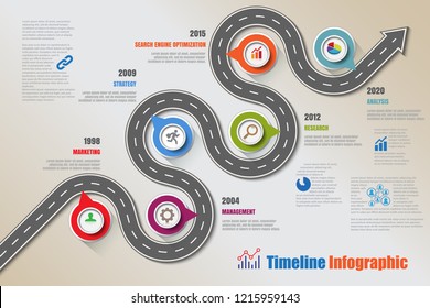 Business road map timeline infographic icons designed for abstract background template milestone element modern diagram process technology digital marketing data presentation chart Vector illustration