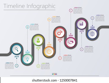 Time Line Infographic Icons Vector Design Stock Vector (Royalty Free ...