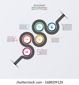 Business road map timeline infographic icons designed for abstract background template