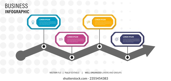 Business road map timeline infographic city designed for abstract background template milestone element modern diagram process technology digital marketing data presentation chart Vector illustration
