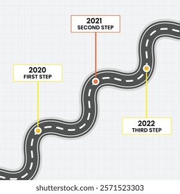 Business road map timeline infographic