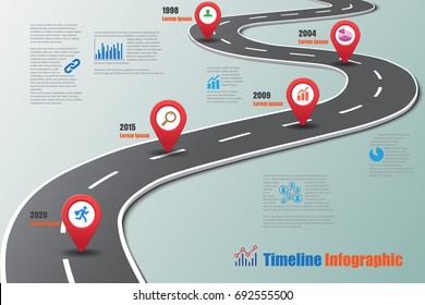 Business road map timeline infographic icons designed for abstract background template element modern diagram process web pages technology digital marketing data presentation chart Vector illustration