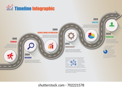 Business road map timeline infographic icons designed for abstract background template element modern diagram process web pages technology digital marketing data presentation chart Vector illustration