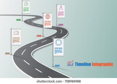Business road map timeline infographic icons designed for abstract background template milestone element modern diagram process technology digital marketing data presentation chart Vector illustration
