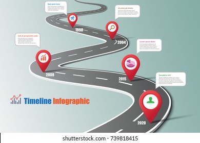 Business road map timeline infographic icons designed for abstract background template milestone element modern diagram process technology digital marketing data presentation chart Vector illustration