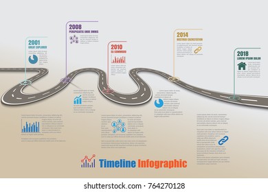 Business road map timeline infographic icons designed for abstract background template milestone element modern diagram process technology digital marketing data presentation chart Vector illustration