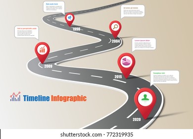 Business road map timeline infographic icons designed for abstract background template milestone element modern diagram process technology digital marketing data presentation chart Vector illustration