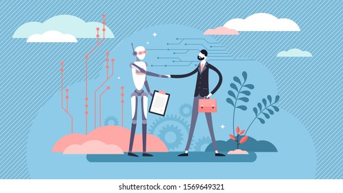 Hospitality Concept Flat Tiny Persons Vector Stock Vector (Royalty Free ...