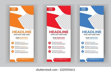 Business Roll Up Banner, corporate Roll up background for Presentation