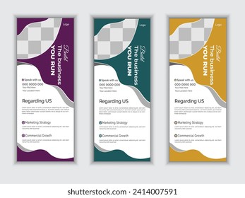 Business Roll up banner design.