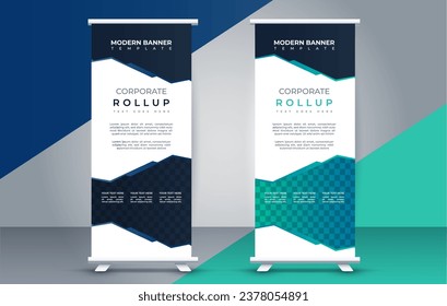 business roll up banner design display standee for presentation purpose 