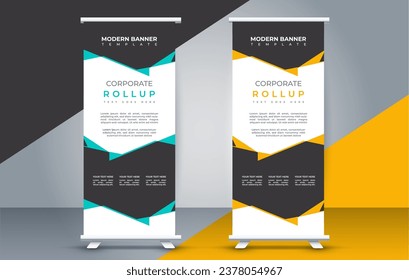 business roll up banner design display standee for presentation purpose 