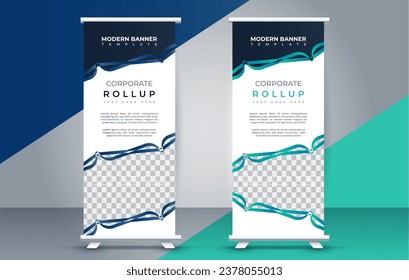 business roll up banner design display standee for presentation purpose 