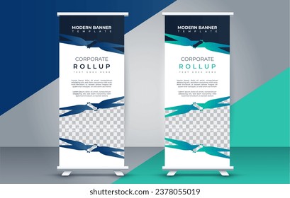 business roll up banner design display standee for presentation purpose 
