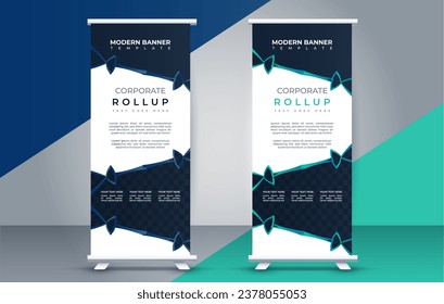 business roll up banner design display standee for presentation purpose 