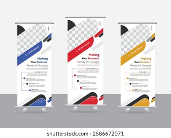 Business roll up banner design for business events and marketing agency