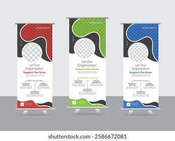 Business roll up banner design for business events and marketing agency