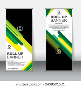 Business Roll up Banner Design Template with mockup For Promotional use