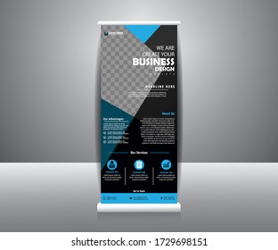 Business Roll Up Banner Design Vector