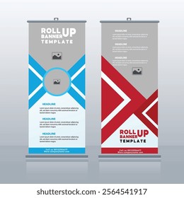 business roll up banner designs perfect for trade shows, events, and promotions