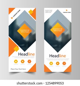 Business Roll Up Banner flat design template ,Abstract Geometric banner template Vector illustration set, abstract presentation brochure flyer template vertical vector