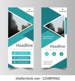 Business Roll Up Banner flat design template ,Abstract Geometric banner template Vector illustration set, abstract presentation brochure flyer template vertical vector