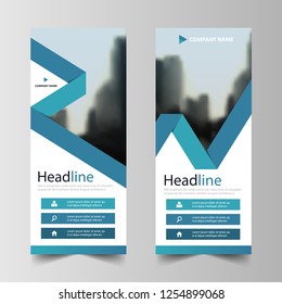 Business Roll Up Banner flat design template ,Abstract Geometric banner template Vector illustration set, abstract presentation brochure flyer template vertical vector