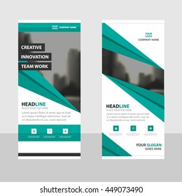 Business Roll Up Banner flat design template ,Abstract Geometric banner template Vector illustration set, abstract presentation brochure flyer template vertical template vector