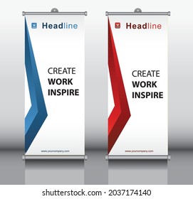 Business Roll Up Banner. Standee Design. Banner Template, Abstract vector, flyer, presentation, leaflet, j-flag, x-stand, x-banner, exhibition display