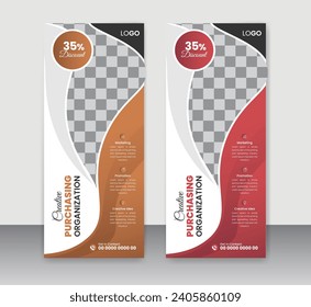 Business Roll Up Banner, Standee Design  Banner Template ,Roll up template, Standee banner design