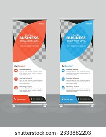 Plantilla de banner de resumen de negocio. 