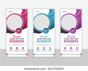 Business Roll up banner template.