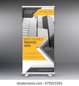 business roll up banner template presentation
