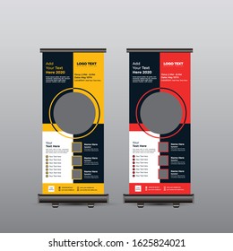 Business Roll Up Banner Template.
Vector illustration Design.