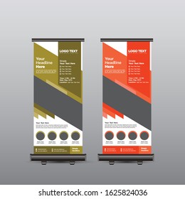 Business Roll Up Banner Template.
Vector illustration Design.