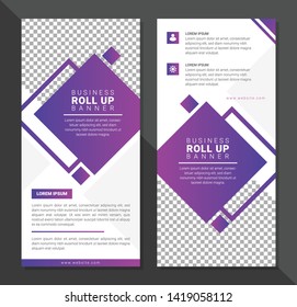 Business Roll Up Banner - Vector