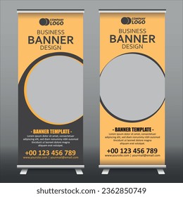 Business Roll up banner vector design