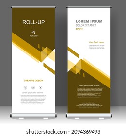 Business Roll up banner vertical template design, for brochure, business, flyer, infographics. modern x-banner and flag-banner advertising. vector illustration