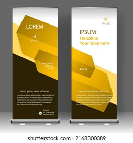 Business Roll up banner vertical template design, for brochure, business, flyer, infographics. modern x-banner and flag-banner advertising. vector illustration