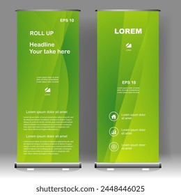 Business Roll up banner vertical template design, for brochure, business, flyer, infographics. modern x-banner and flag-banner advertising. vector illustration