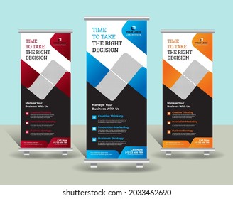 Business Roll Up Banners Template Design