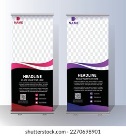 Plantilla de diseño de resumen de negocio. fondo abstracto, pancarta x moderna, diseño de color verde y rojo de tamaño rectangular.