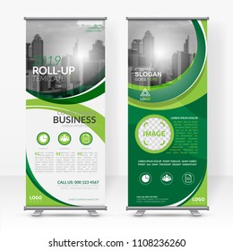 Business roll up design template, X-stand, Vertical flag-banner design layout, standee display promoting, brochure, Corporate flyer sale banner cover presentation in vector template.