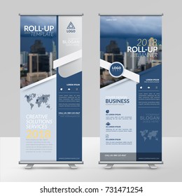 Business roll up design template, X-stand, Vertical flag-banner design layout, standee display promoting, brochure, Corporate flyer sale banner cover presentation in vector template.