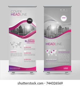 Business roll up design template, X-stand, Vertical flag-banner design layout, standee display promoting, brochure, Corporate flyer sale banner cover presentation in vector template.
