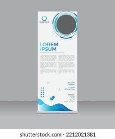 Business roll up display standee for presentation purpose