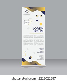 Business roll up display standee for presentation purpose