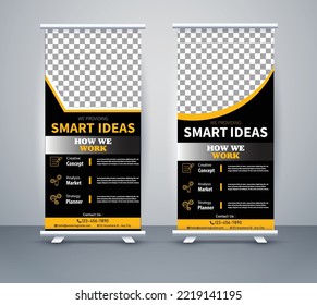 business roll up display standee for presentation purpose
